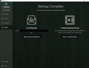 exodus wallet setup bitcoin gold